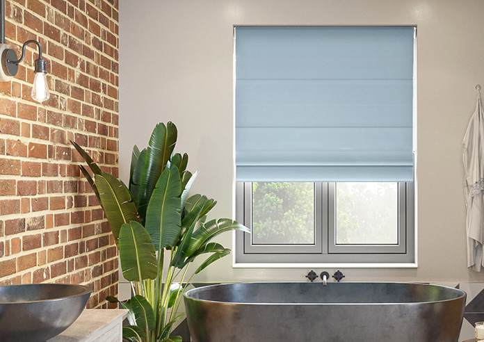 Knutsford, Ballad Blue - Motorised Roman Blind - Image 3